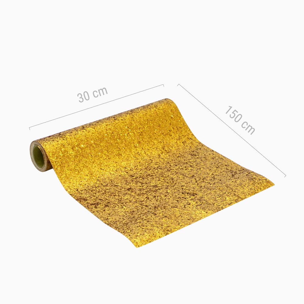 Camino de mesa oro glitter 0,3x1,5m 1 ud - vista 4