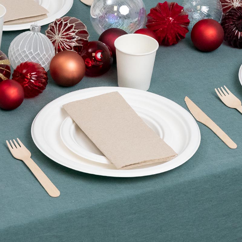 Cuchillo biodegradable madera 16 cm bolsa 12 uds - vista 5