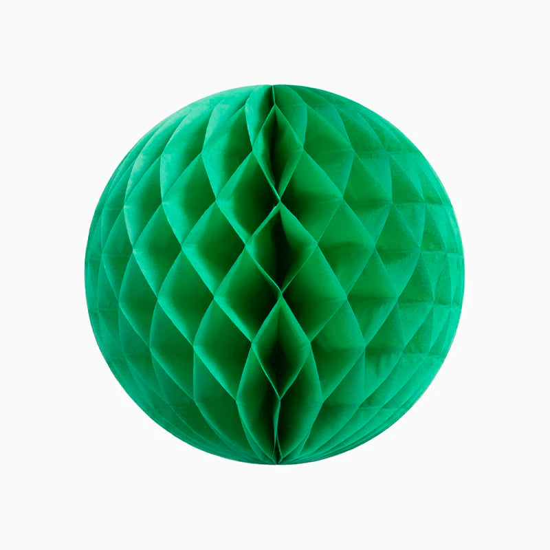 Bola honeycomb papel verde ø 30cm 1 ud