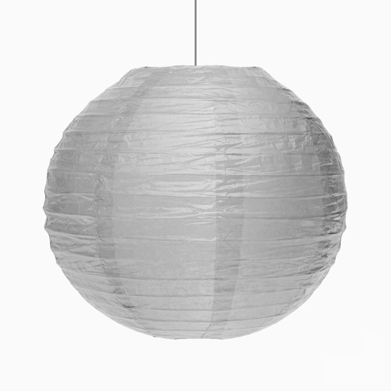 Lámpara papel esfera plata ø 35 cm 1 ud