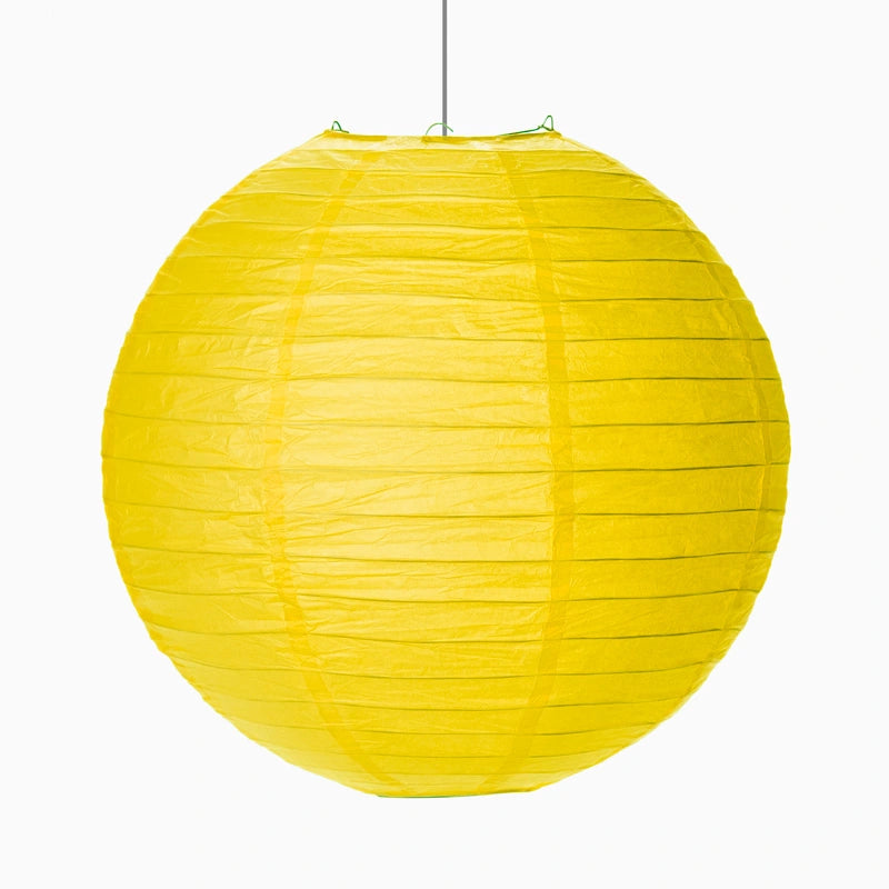 Lámpara papel esfera amarillo ø 35 cm 1 ud