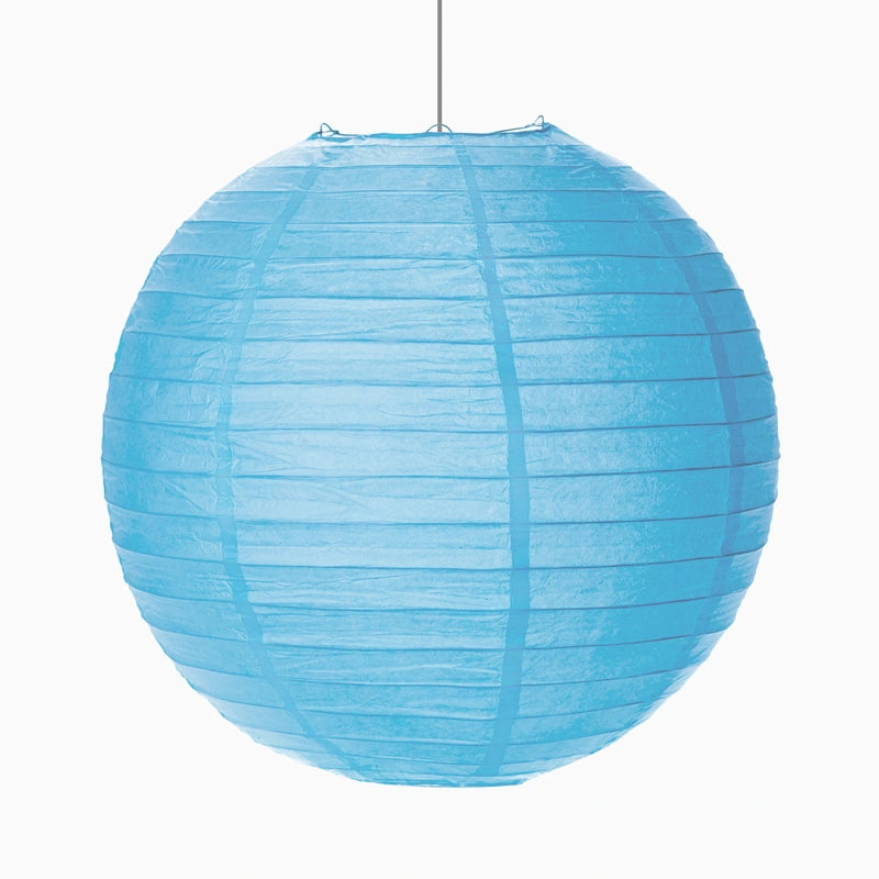 Lámpara papel esfera azul ø 35 cm 1 ud