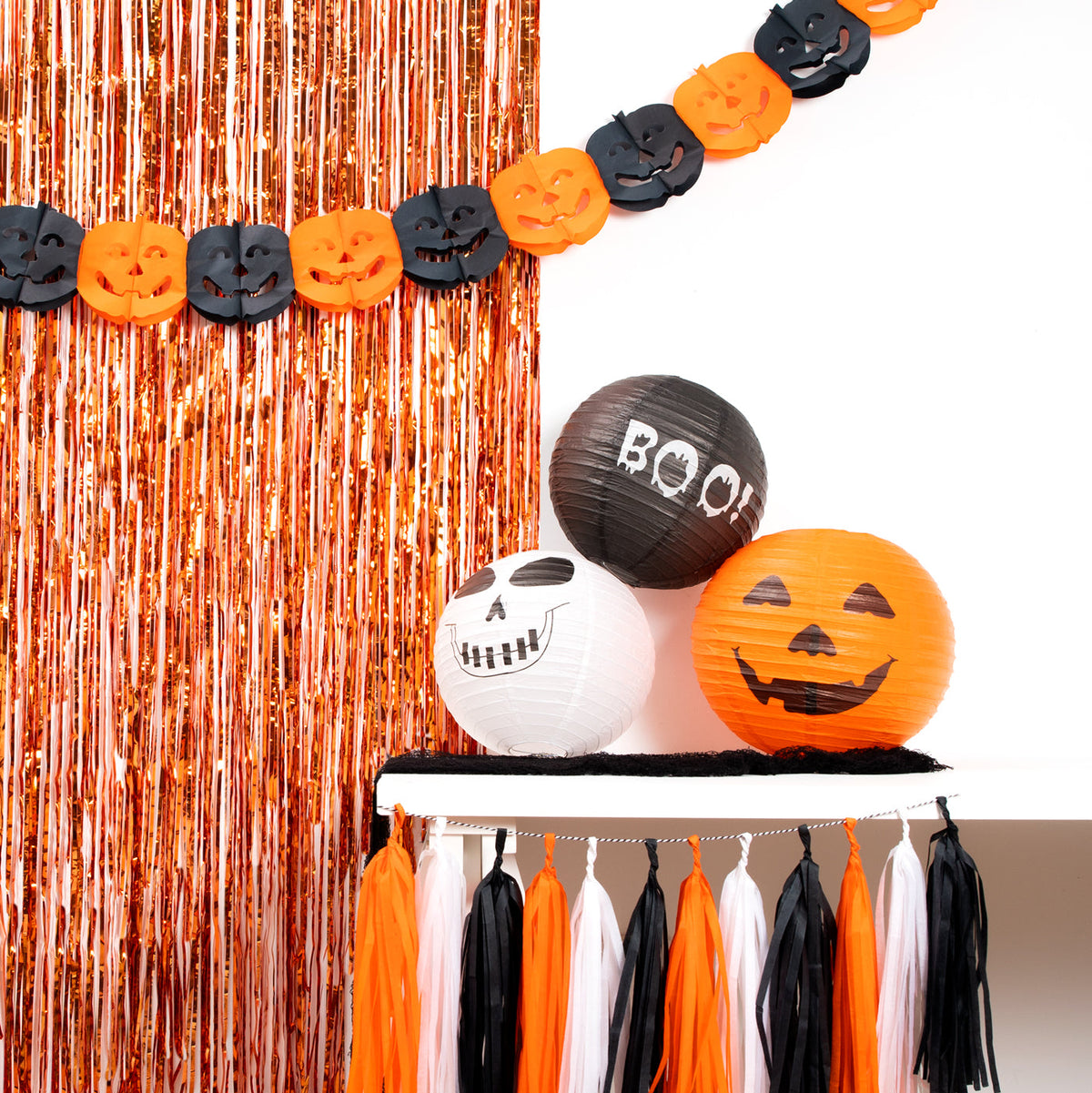 Lámpara papel esfera halloween boo ø35 cm 1 ud - vista 2
