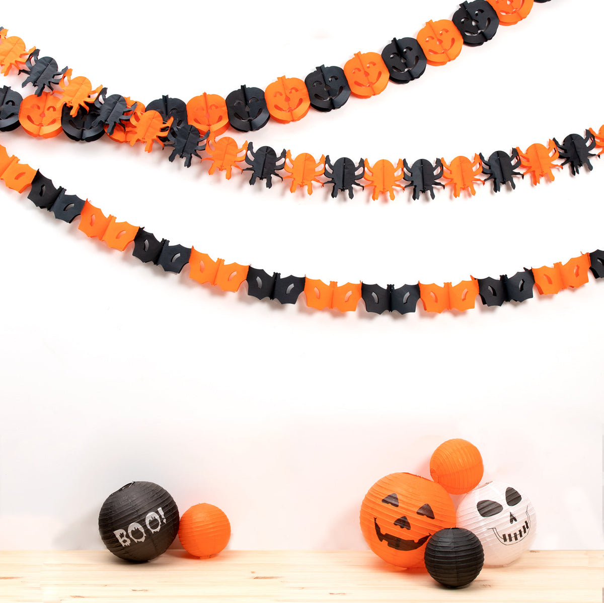 Lámpara papel esfera halloween boo ø35 cm 1 ud - vista 4