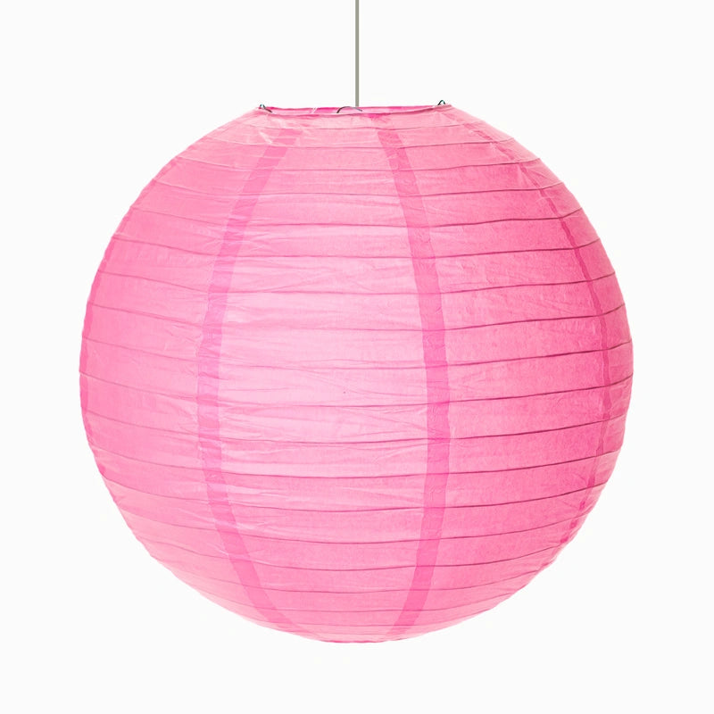 Lámpara papel esfera rosa pastel ø 35 cm 1 ud