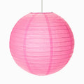 Lámpara papel esfera rosa pastel ø 35 cm 1 ud