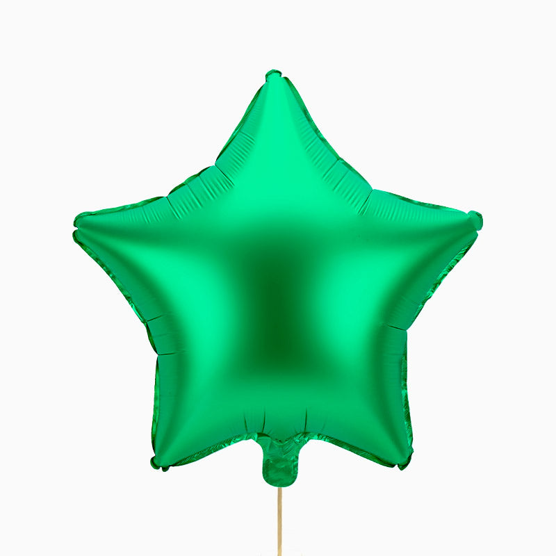 Estrella foil verde mate 48 cm 1 ud