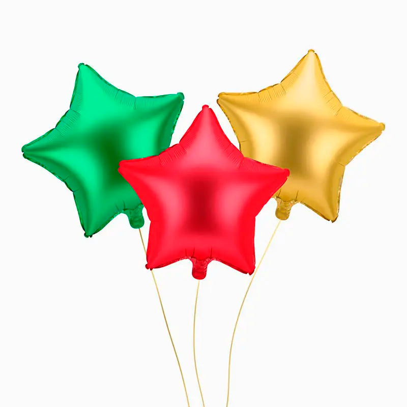Estrella foil verde mate 48 cm 1 ud - vista 3