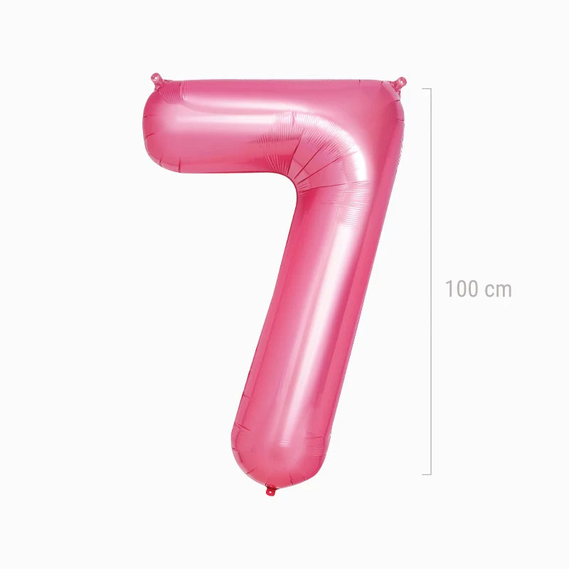 Globo poliamida nº7 100cm rosa pastel apto helio 1 ud - vista 2