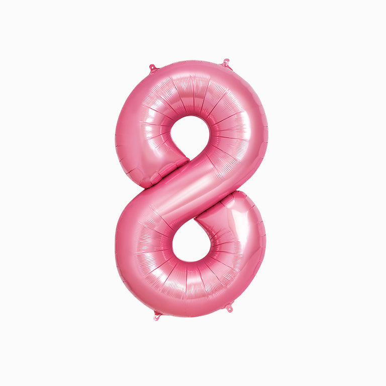 Globo poliamida nº8 100cm rosa pastel apto helio 1 ud