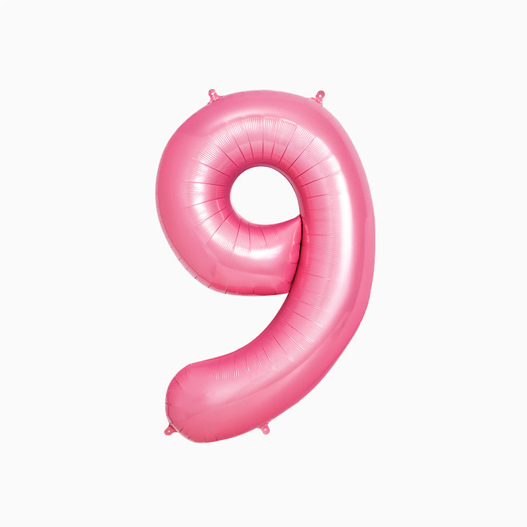 Globo poliamida nº9 100cm rosa pastel apto helio 1 ud