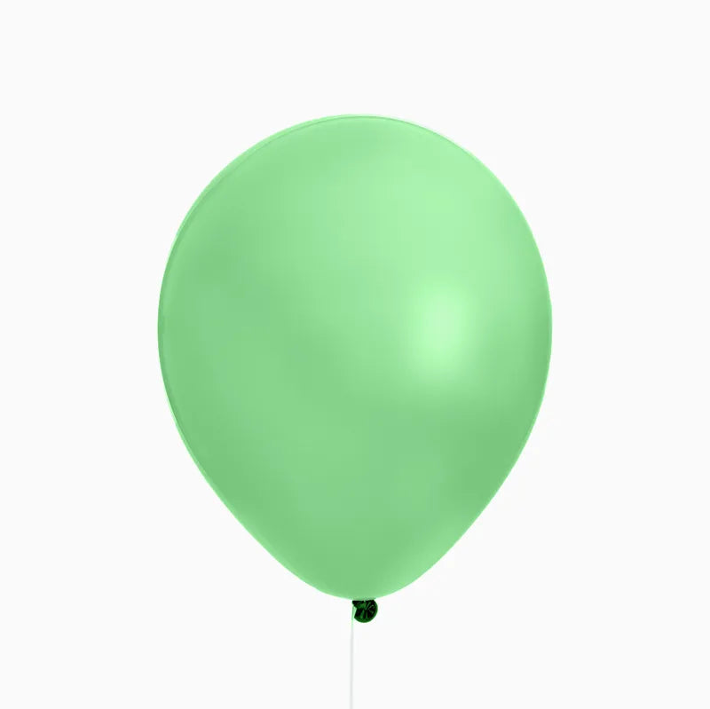 Globo verde lima 23cm látex 50 uds