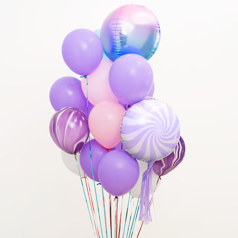 Globo violeta 23cm látex 50 uds