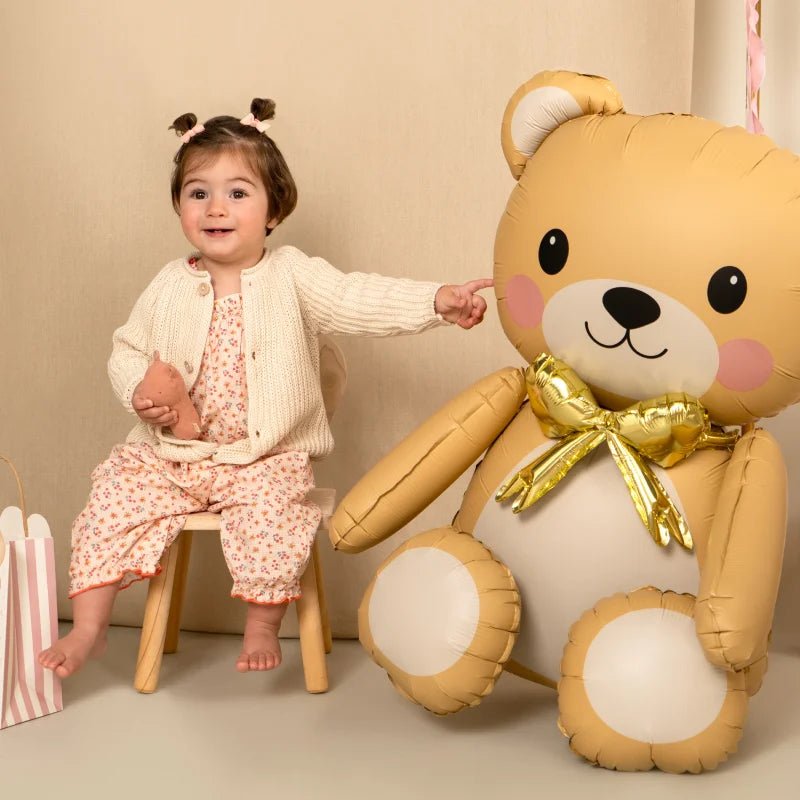 Globo foil baby osito 95x81cm 37" 1ud 5piezas - vista 2