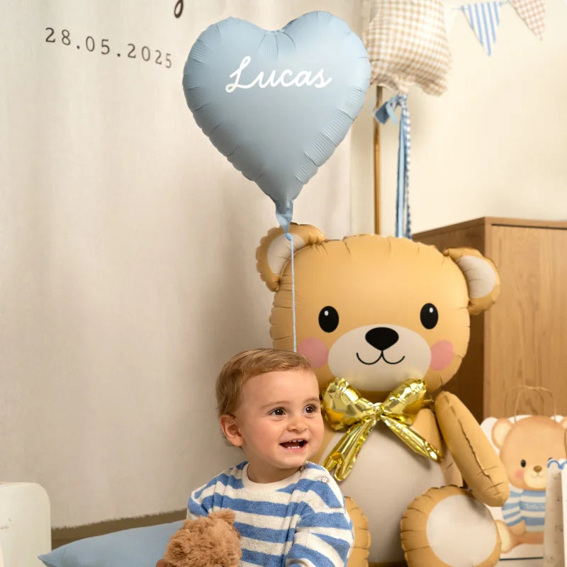 Globo foil baby osito 95x81cm 37" 1ud 5piezas - vista 4