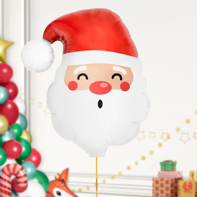 Globo foil cabeza papá noel 87cm-34" 1 ud - vista 2