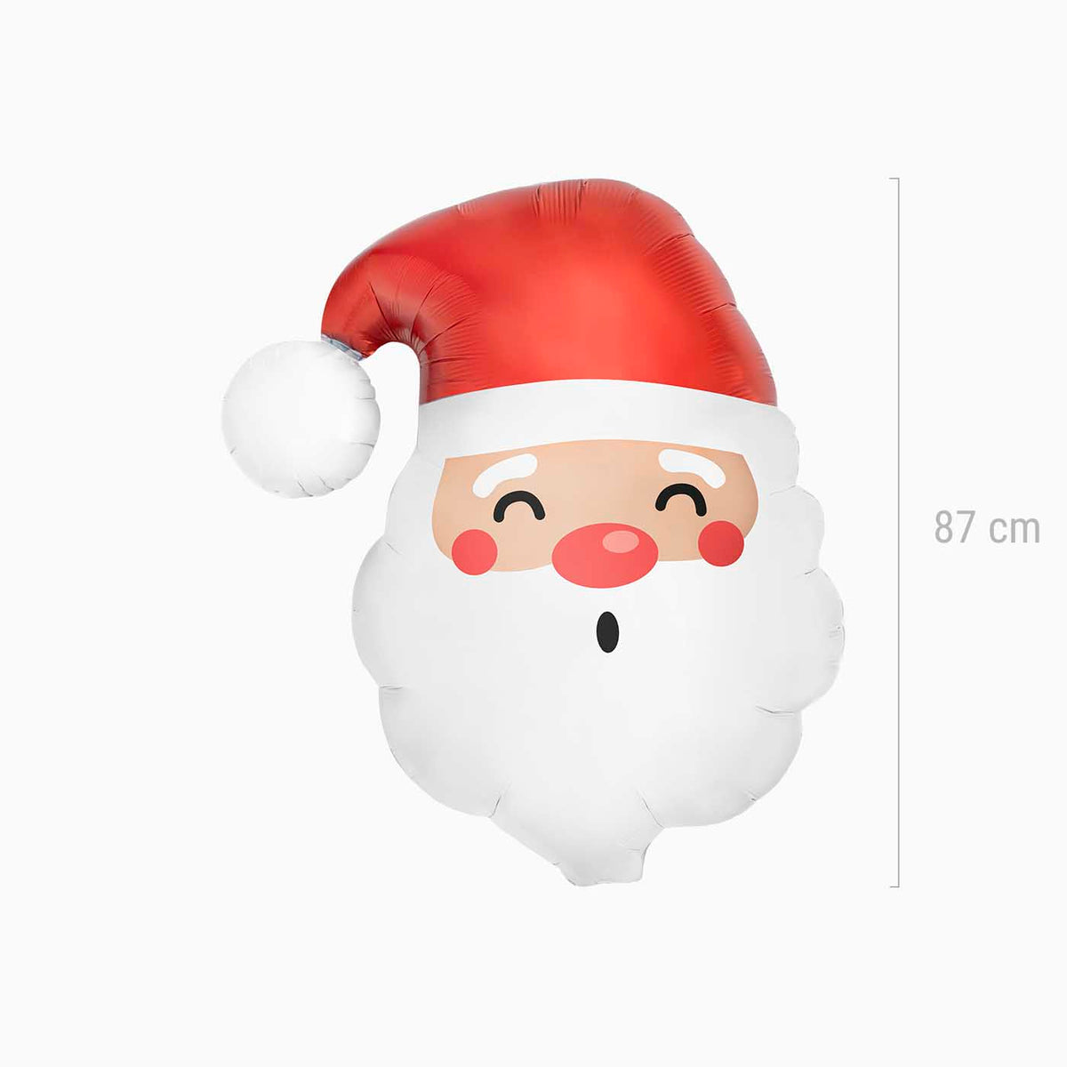 Globo foil cabeza papá noel 87cm-34" 1 ud - vista 3