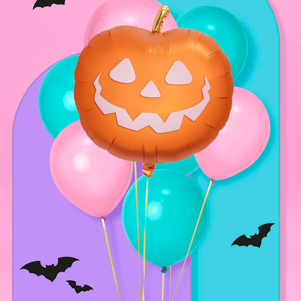 Globo foil calabaza 60cm-24" apto helio 1 ud - vista 3