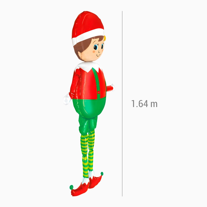 Globo foil elfo travieso gigante 164 x152cm 64" 2 piezas 1 ud - vista 2