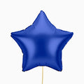Globo foil estrella azul navy mate 48 cm 18" apto helio 1 ud