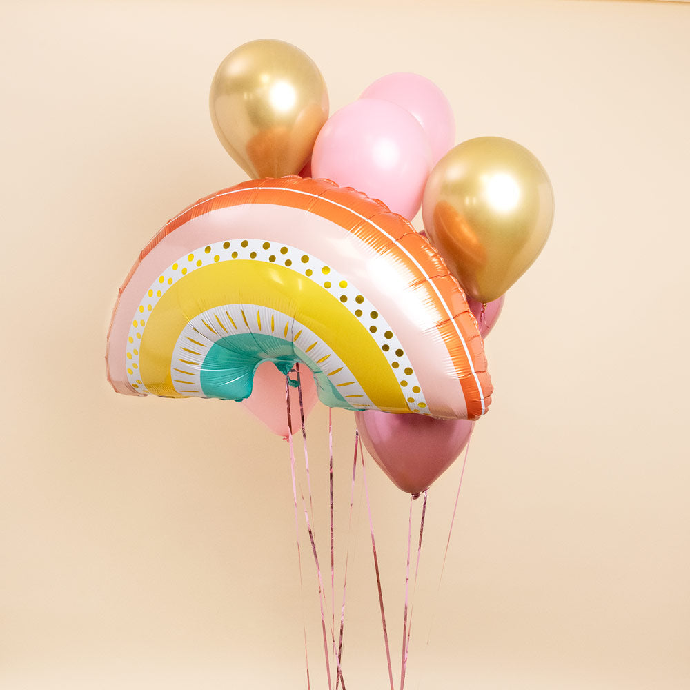Globo foil forma arcoiris boho 94x60cm - 37" apto helio 1 ud - vista 4