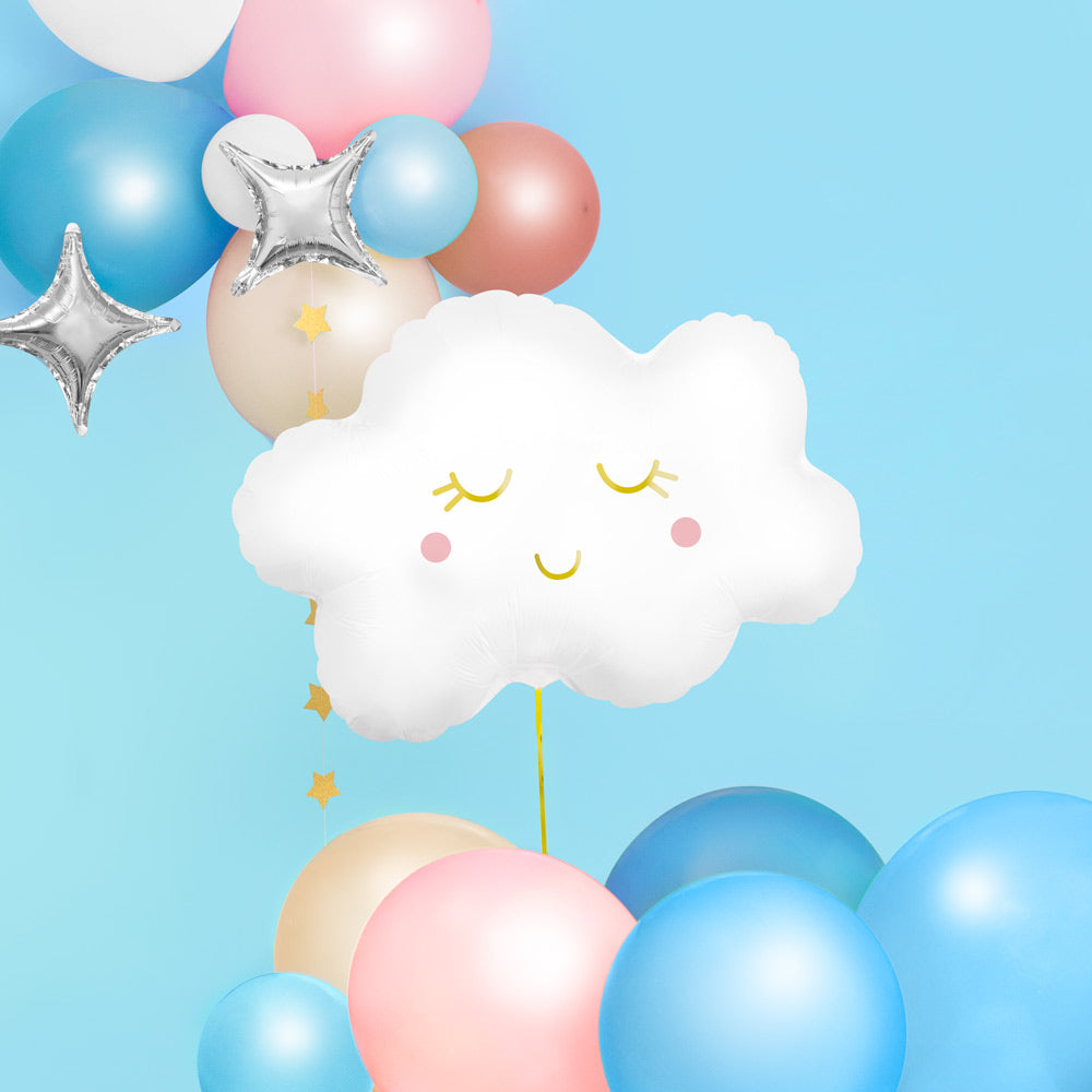 Globo foil forma nube 71x58cm 28" apto helio 1 ud - vista 5
