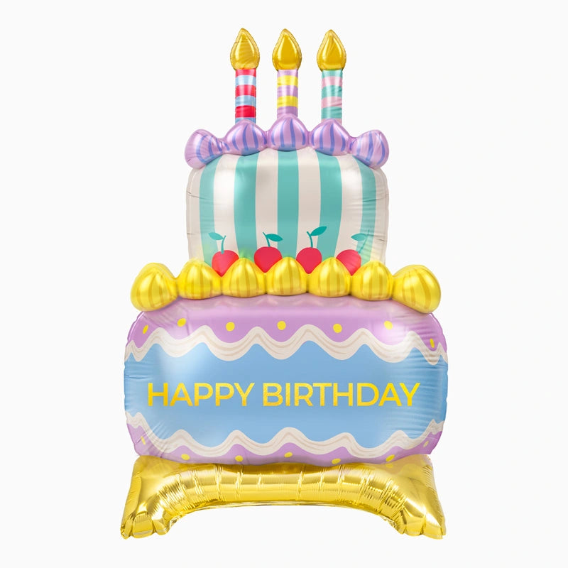 Globo foil tarta con pie 59 x 89 cm 23" x 35'' 1 u