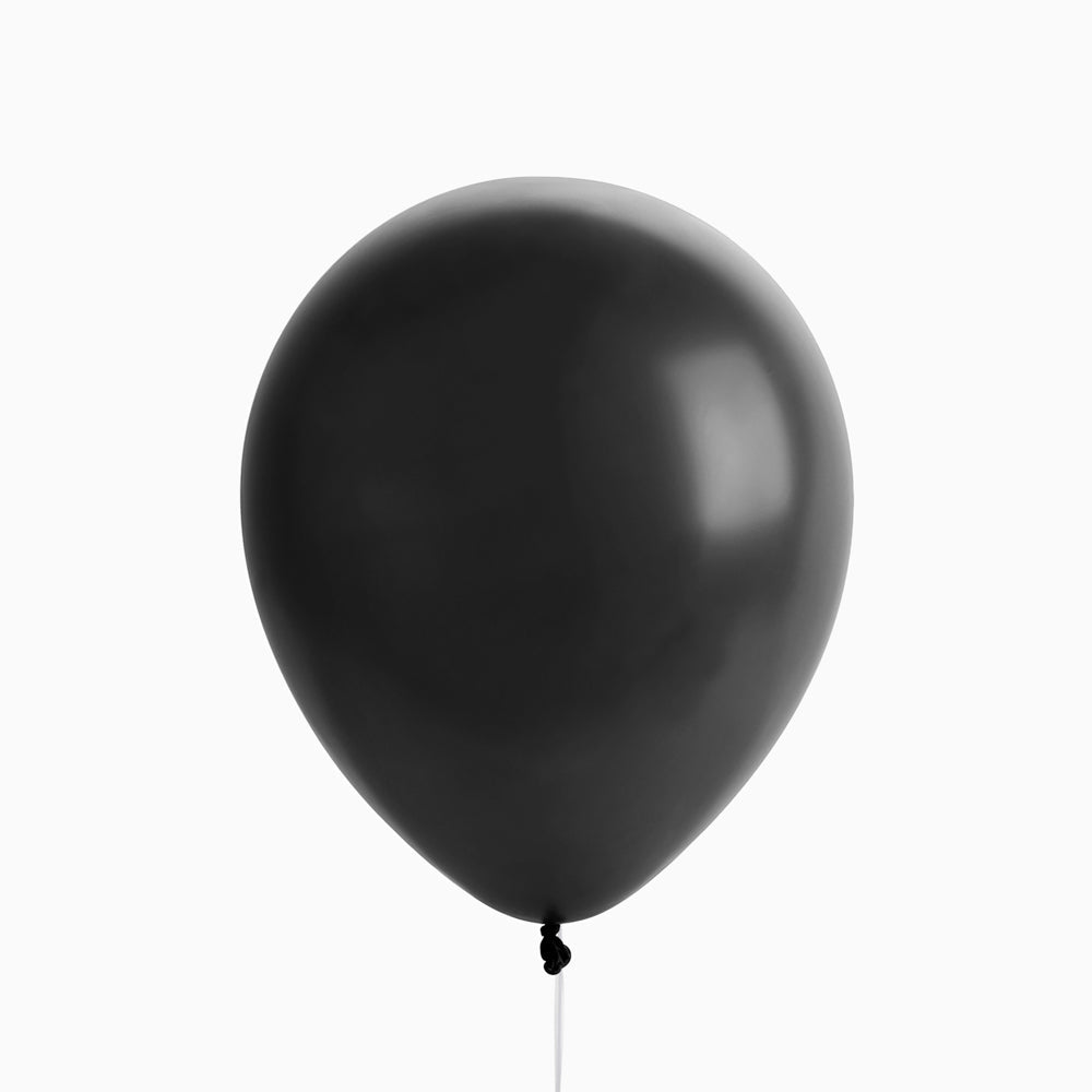 Globo negro 23cm látex 50 uds