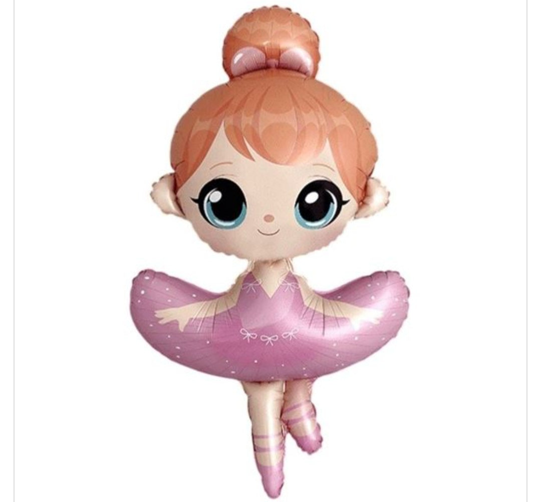 Globo Niña Bailarina Grande Foil (100cm x 60cm)
