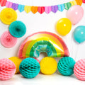 Globo poliamida arcoiris multicolor 97cm 38" apto helio 1 ud
