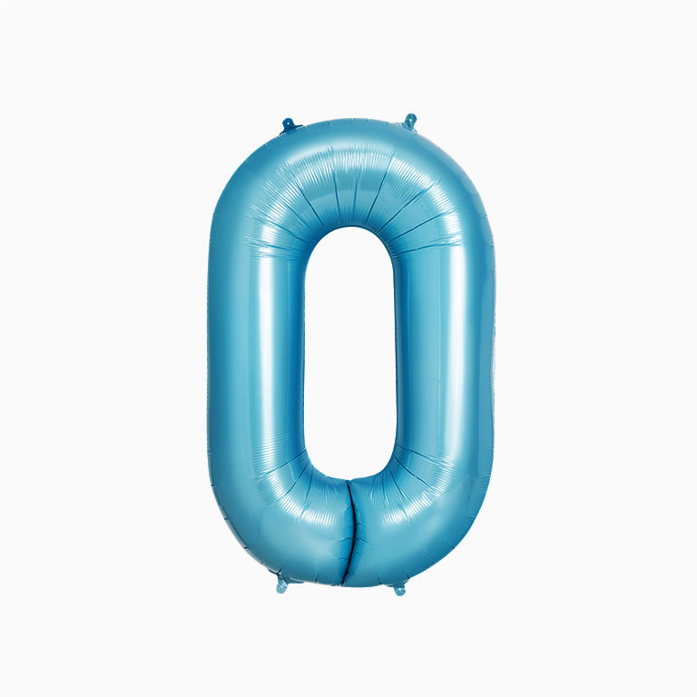 Globo poliamida nº0 100cm azul pastel apto helio 1 ud