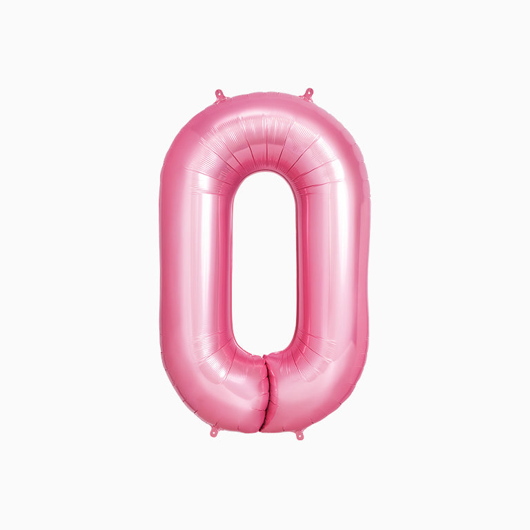 Globo poliamida nº0 100cm rosa pastel apto helio 1 ud