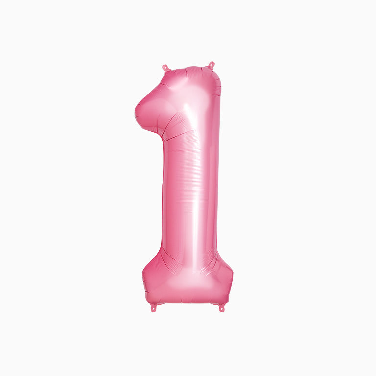 Globo poliamida nº1 100cm rosa pastel apto helio 1 ud