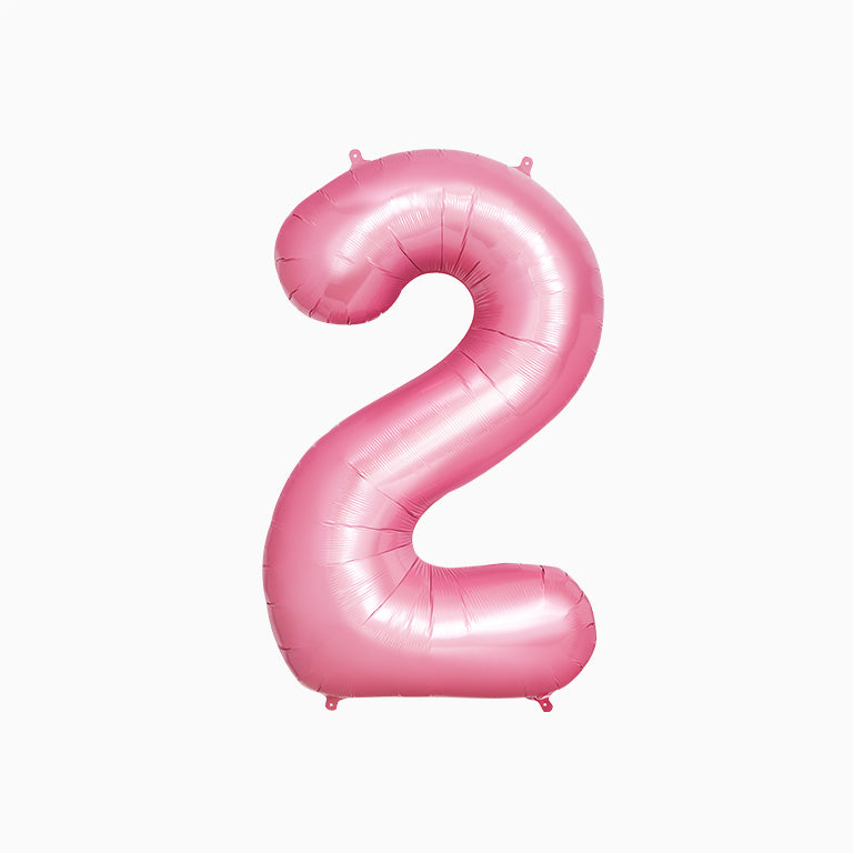 Globo poliamida nº2 100cm rosa pastel apto helio 1 ud