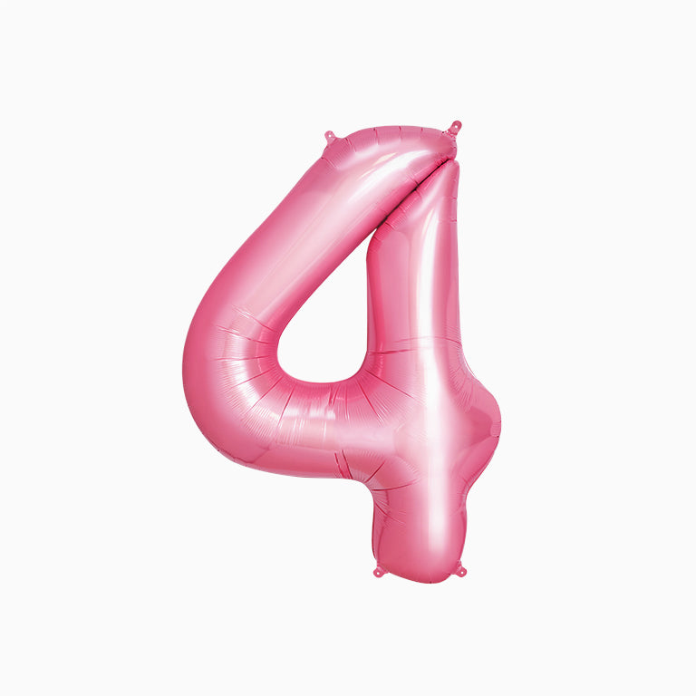 Globo poliamida nº4 100cm rosa pastel apto helio 1 ud