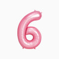 Globo poliamida nº6 100cm rosa pastel apto helio 1 ud