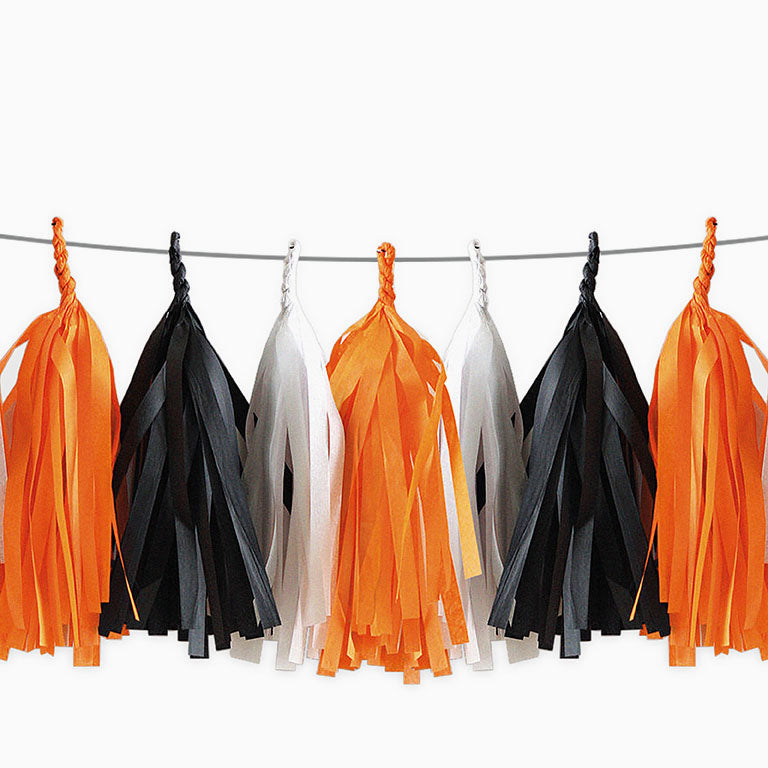 Guirnalda papel tassel halloween 1ud