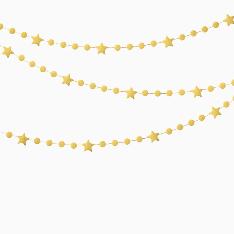 Guirnalda estrellas foil cardboard cartón 51 piezas FSC mix 70% - vista 3