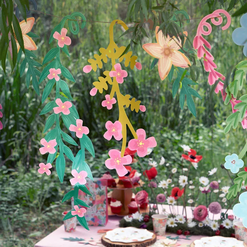 Guirnalda floral 3m cartón 22 piezas FSC mix 70% - vista 2