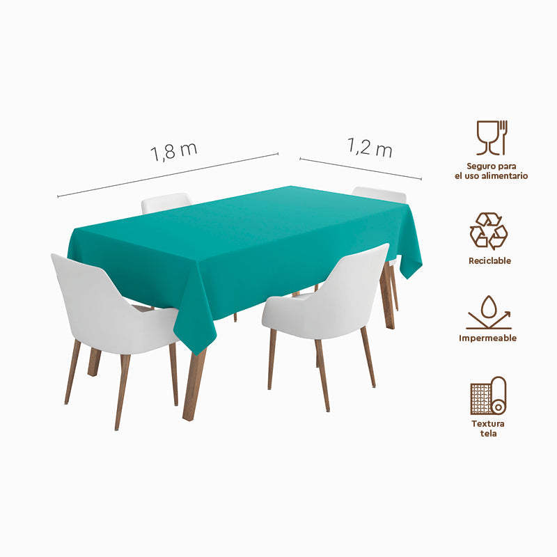 Mantel impermeable plegado mint 1,2x1,8m 1 ud - vista 2