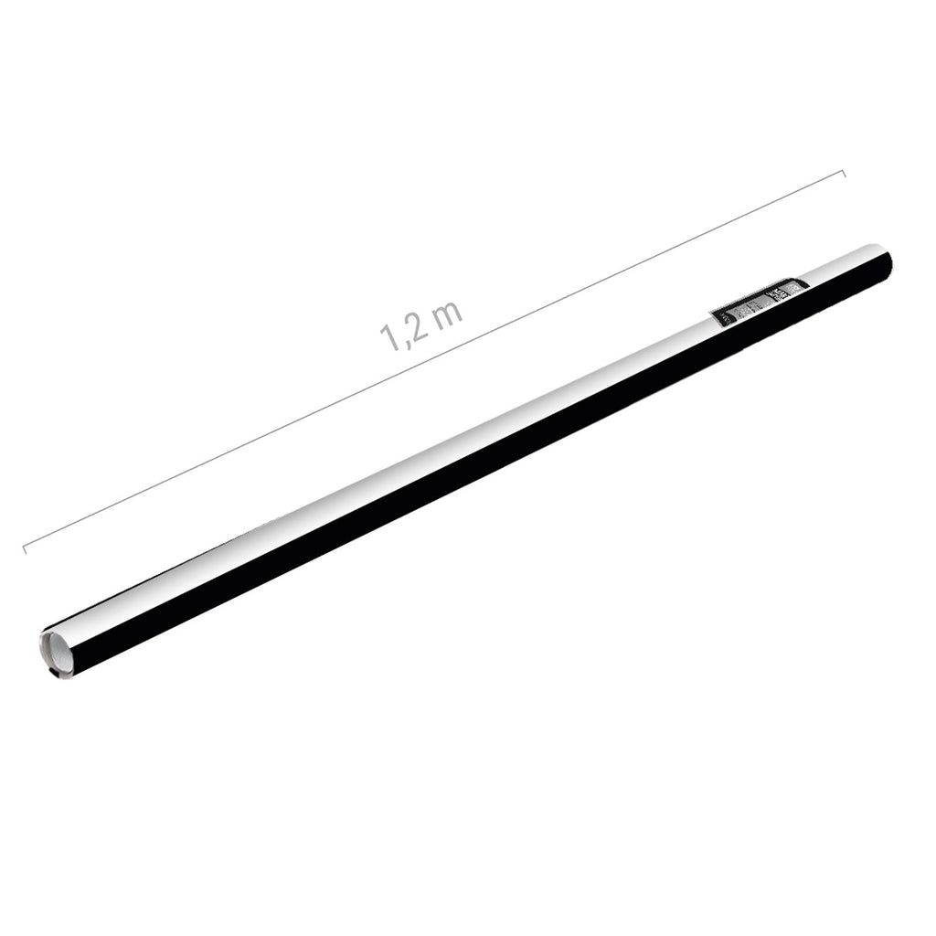 Mantel rollo rayas blanco y negro 1,2x5m papel 1 ud - vista 6