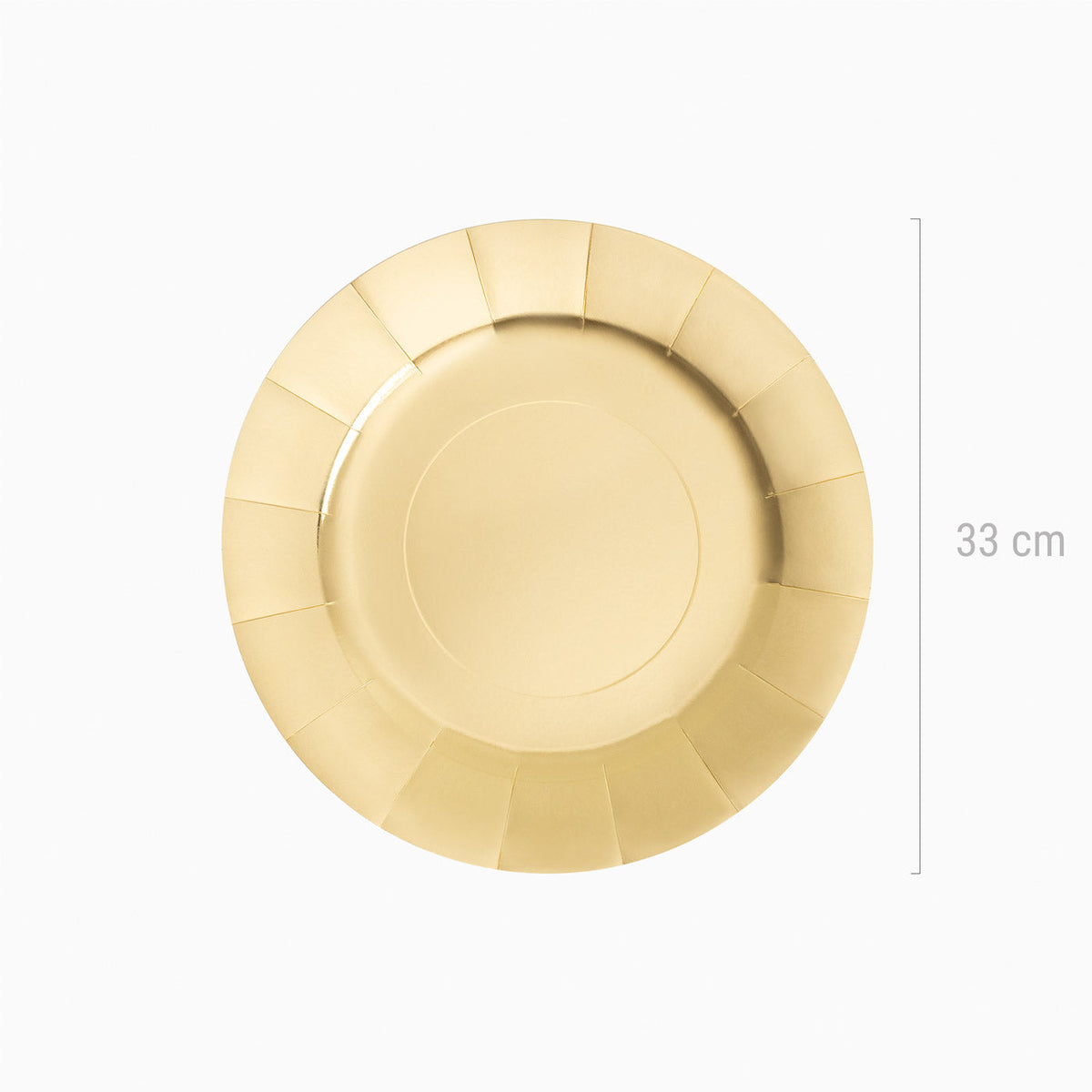 Bajo plato redondos oro metalizado ø33cartón 2 uds FSC mix 70% - vista 4