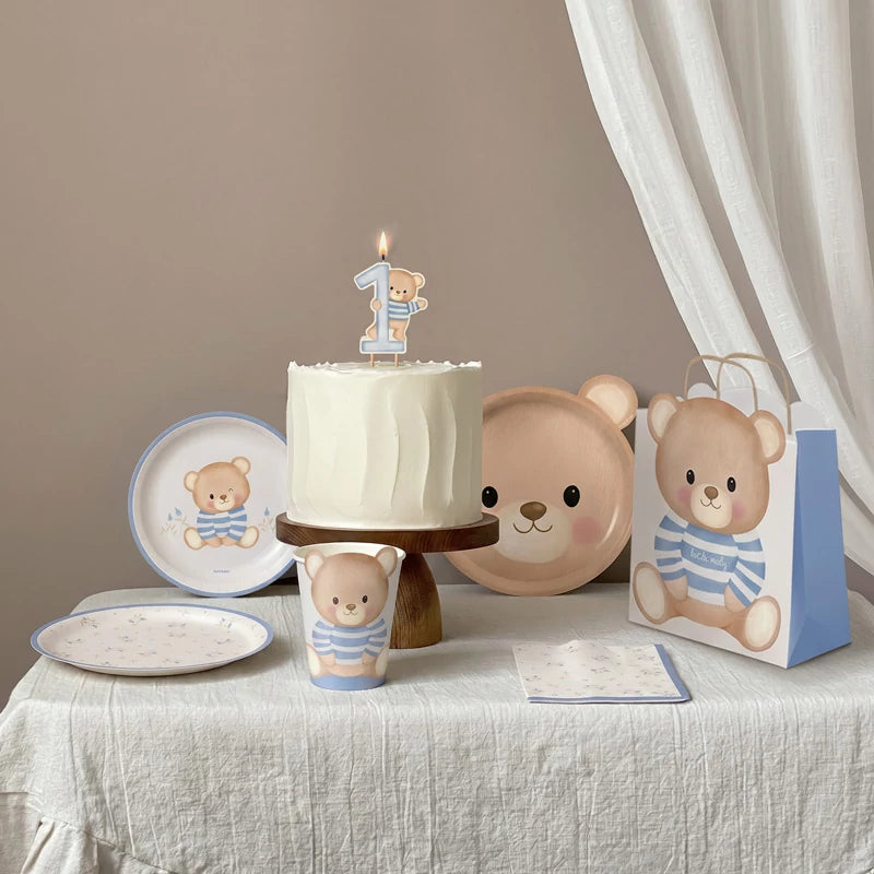 Plato llano postre baby nude ø17cm cartón 6 uds FSC mix 70% azul - vista 4