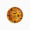 Plato llano postre halloween ø17cm cartón 8 uds