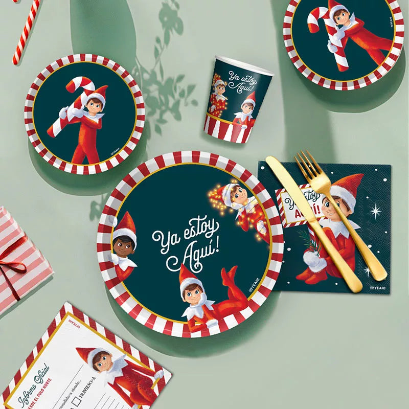 Plato the elf on the shelf ø17cm cartón 6uds FSC mix 70% - vista 3