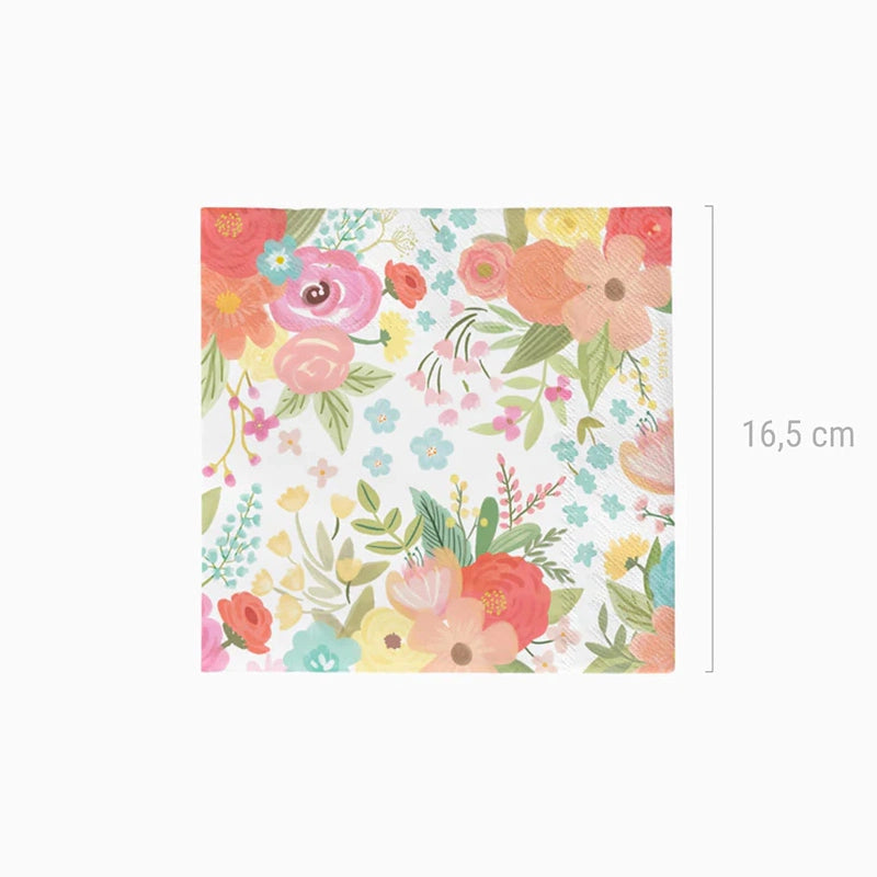 Servilleta doble capa floral 33x33cm 30 uds FSC mix 70% - vista 3