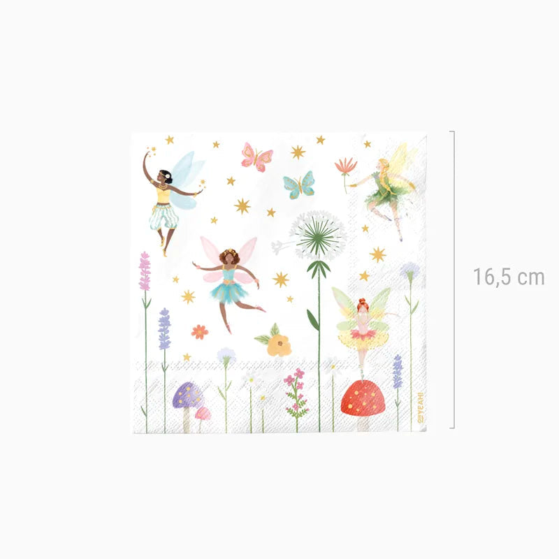 Servilleta doble capa hadas 33x33cm papel 20 uds FSC mix 70% - vista 3