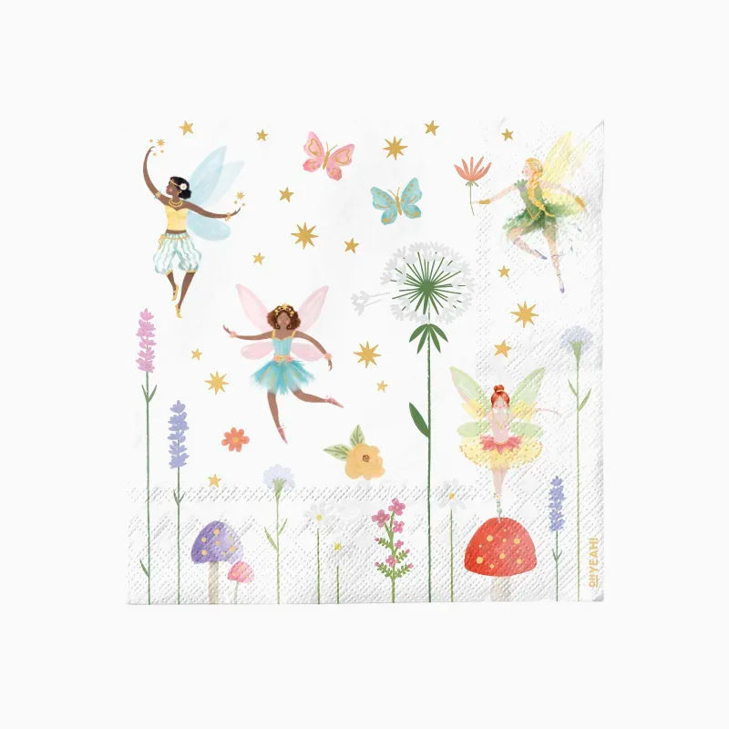 Servilleta doble capa hadas 33x33cm papel 20 uds FSC mix 70%
