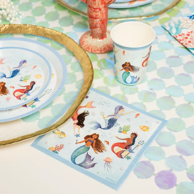 Servilleta doble capa mermaid 33x33cm, papel 20 uds FSC mix 70% - vista 2