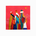 Servilleta doble capa reyes magos 33x33cm papel 30 uds